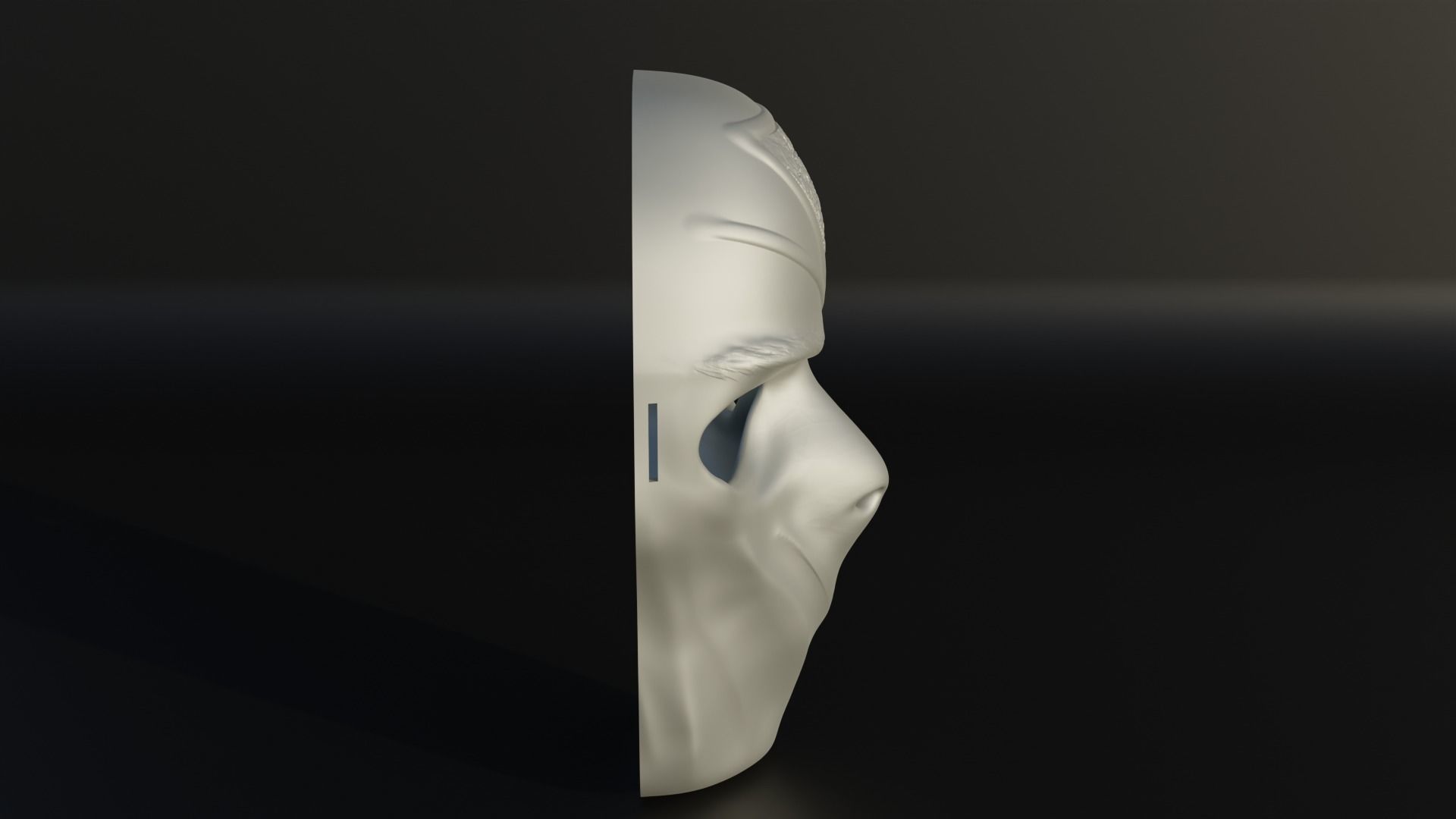 Masquerade Party Face Mask - Alien Face Mask 3D print model_17