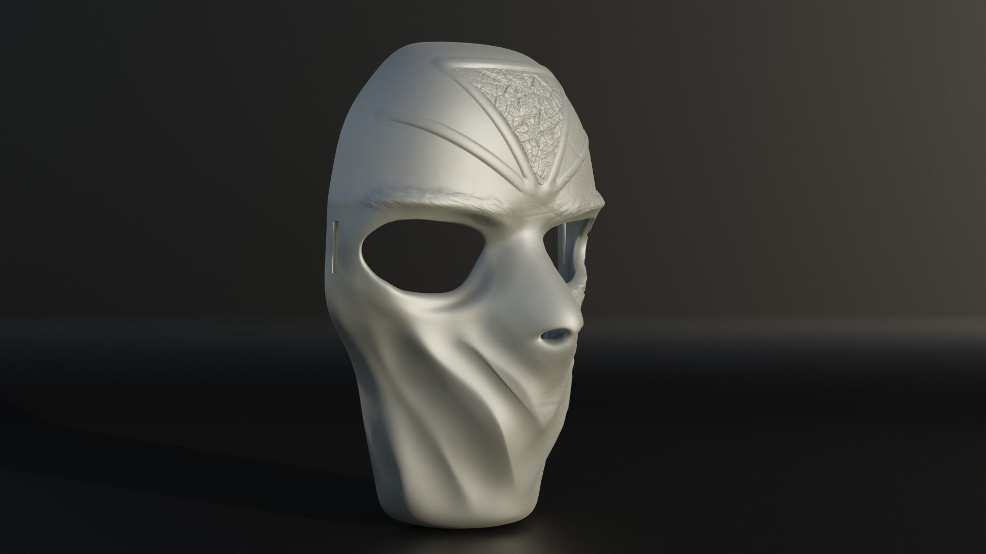 Masquerade Party Face Mask - Alien Face Mask 3D print model_4