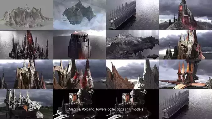 Magma Volcano Towers collections 