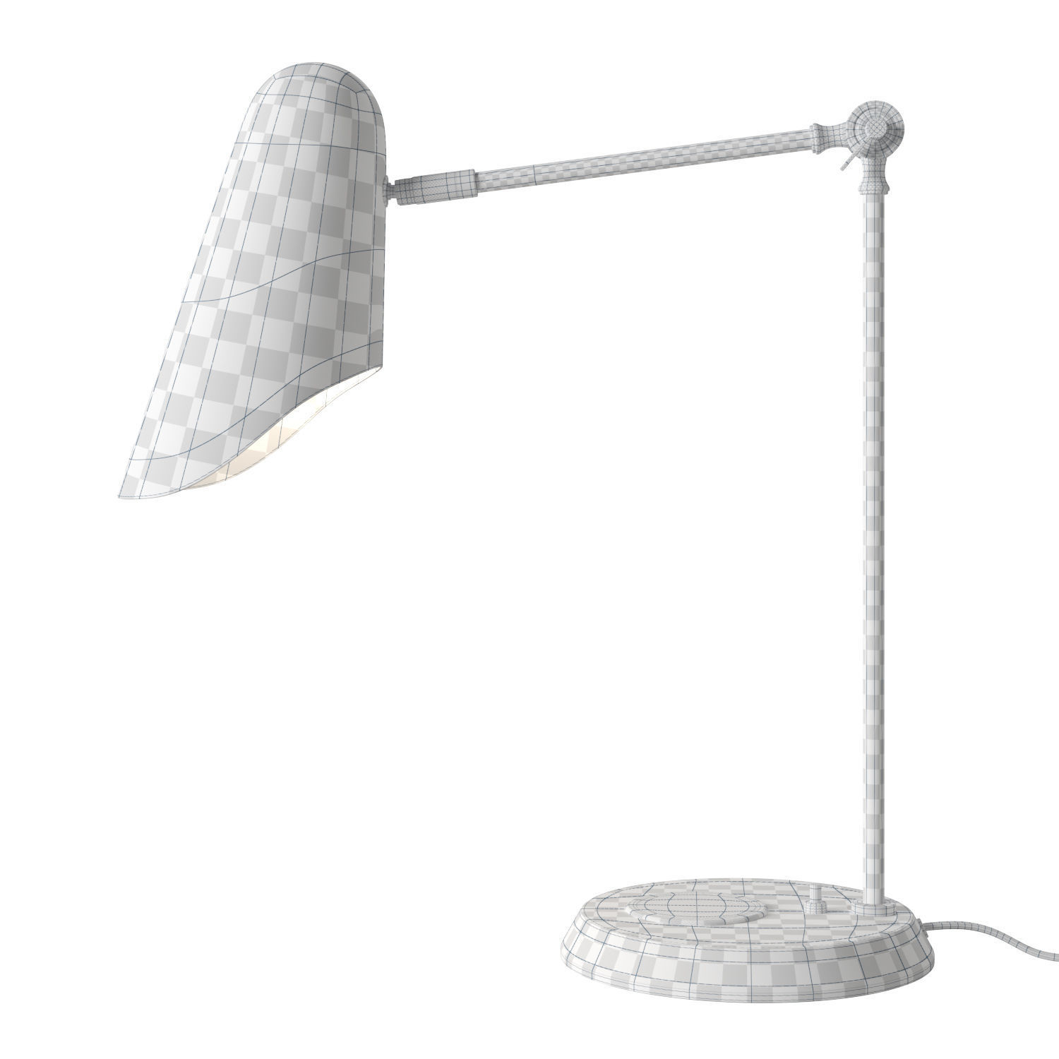 Crate and Barrel Rolph Wireless Charging Task Lamp 3D model_5