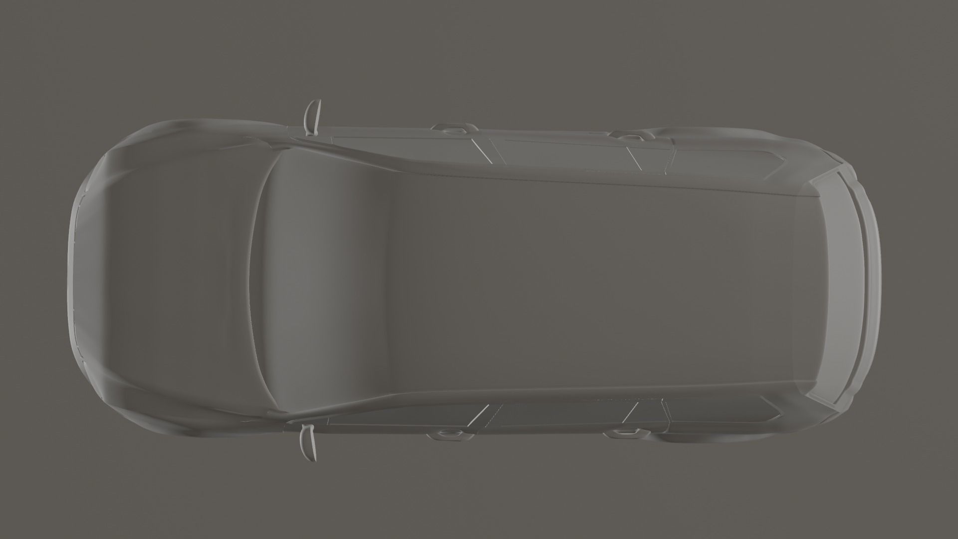SUV Car  Low-poly 3D model_5