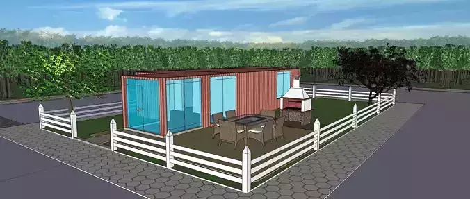 SketchUp model in 3D Free 3D model