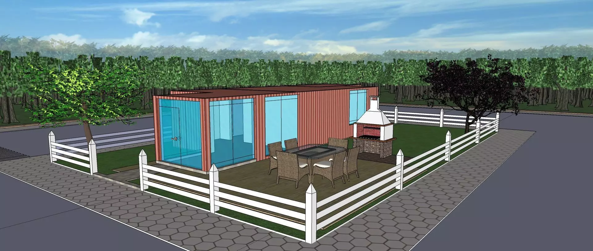 SketchUp model in 3D Free 3D model