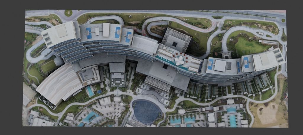 The Royal Atlantis Residences Dubai 3D low-poly model Low-poly 3D model_4