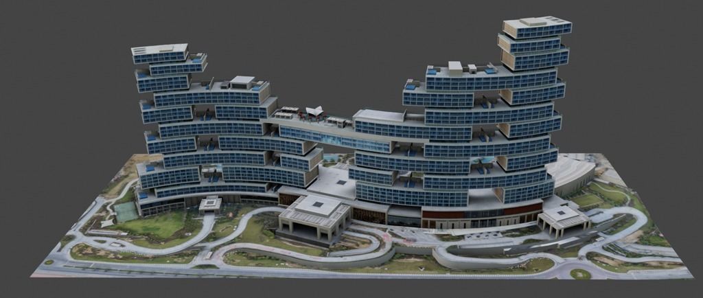 The Royal Atlantis Residences Dubai 3D low-poly model Low-poly 3D model_6