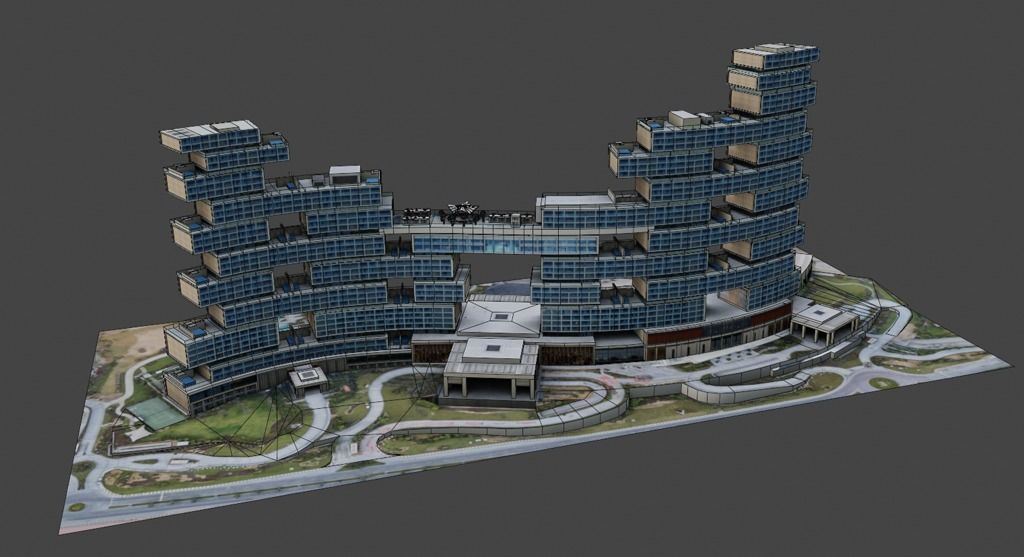 The Royal Atlantis Residences Dubai 3D low-poly model Low-poly 3D model_7