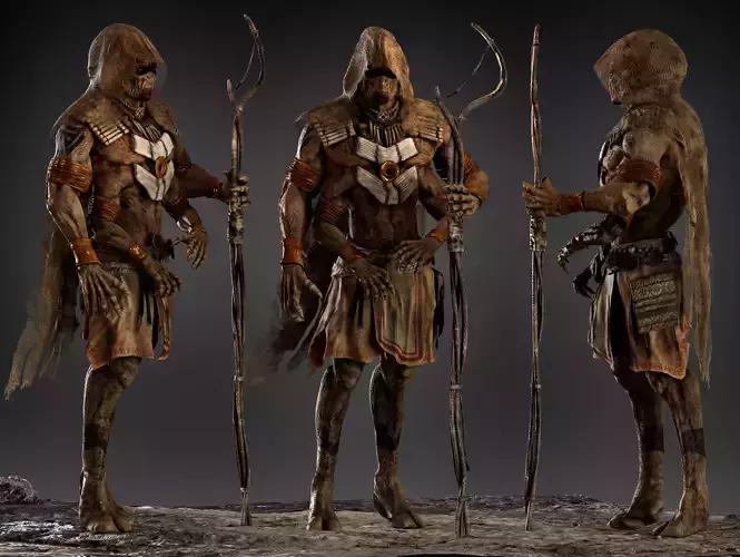 Native Alien Low-poly 3D model