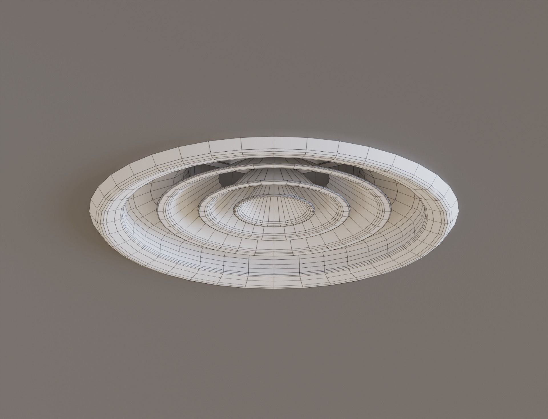 Low Poly Ceiling Air Conditioner 2 Low-poly 3D model_10