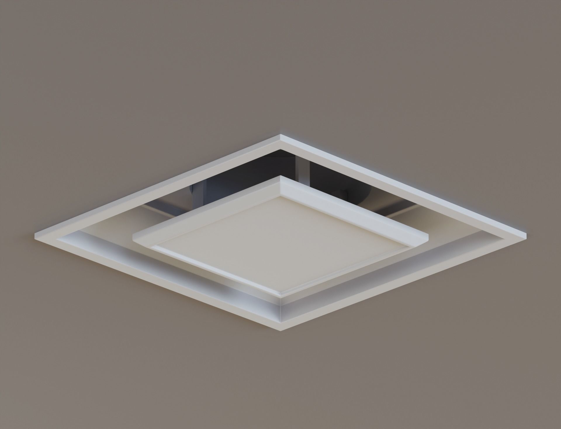 Low Poly Ceiling Air Conditioner 2 Low-poly 3D model_8