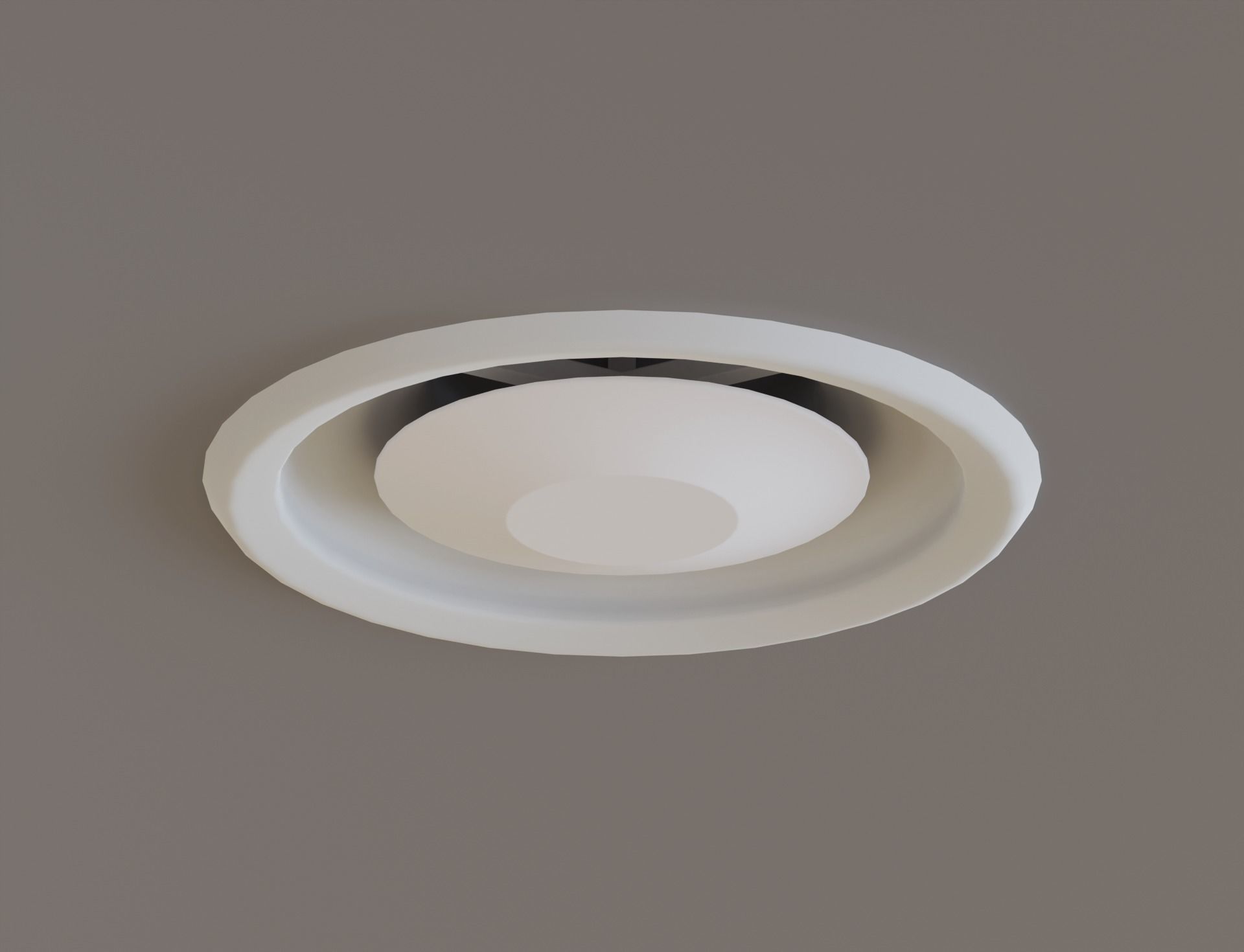 Low Poly Ceiling Air Conditioner 2 Low-poly 3D model_11