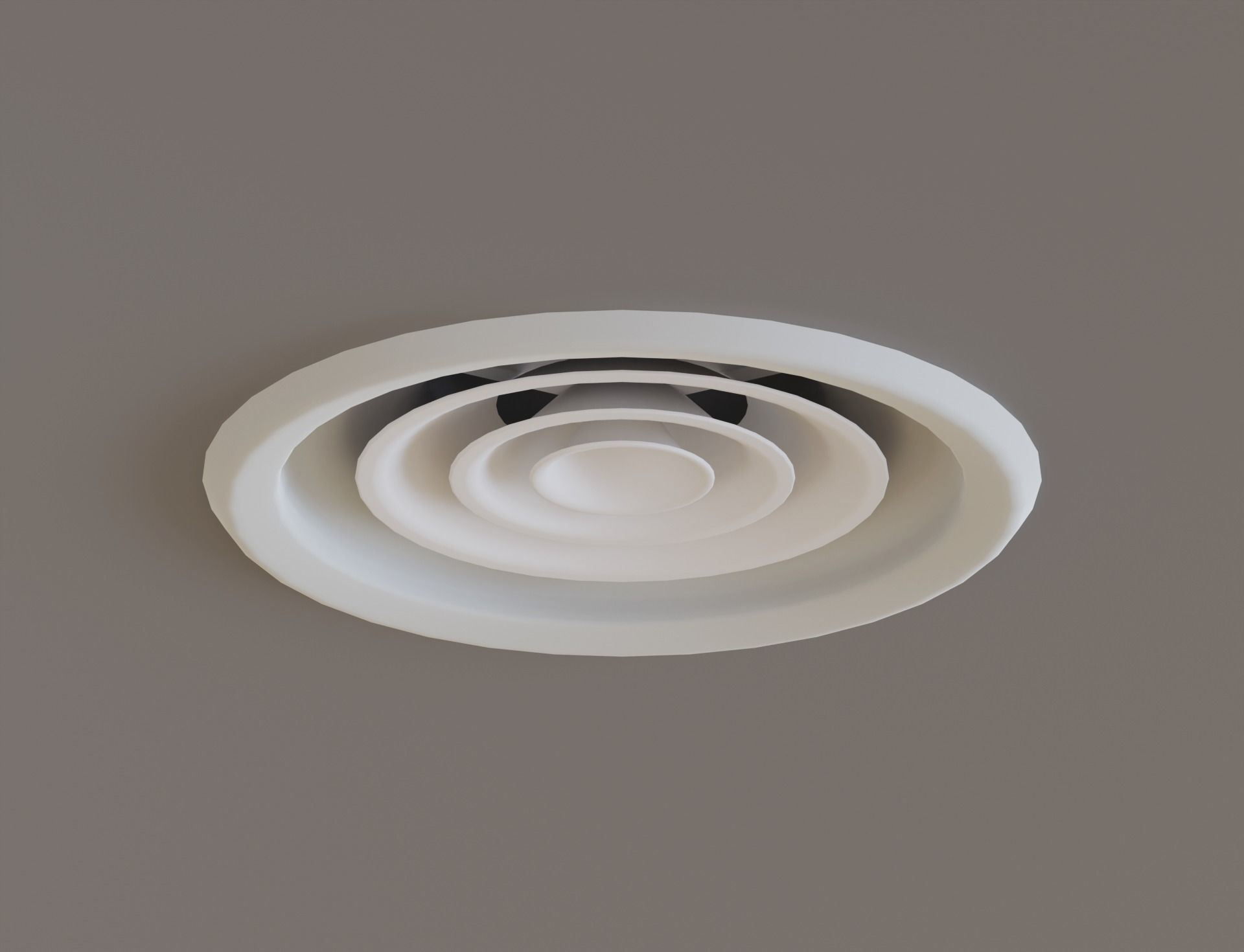 Low Poly Ceiling Air Conditioner 2 Low-poly 3D model_9