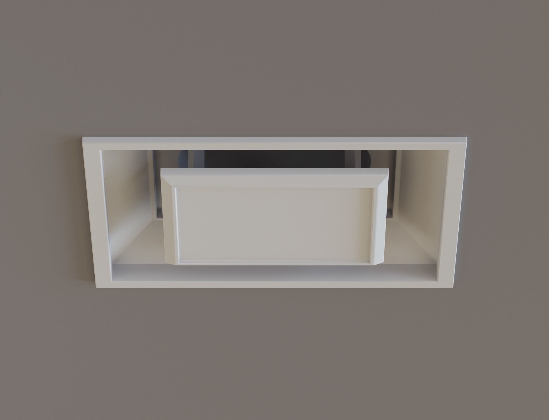Low Poly Ceiling Air Conditioner 2 Low-poly 3D model_6