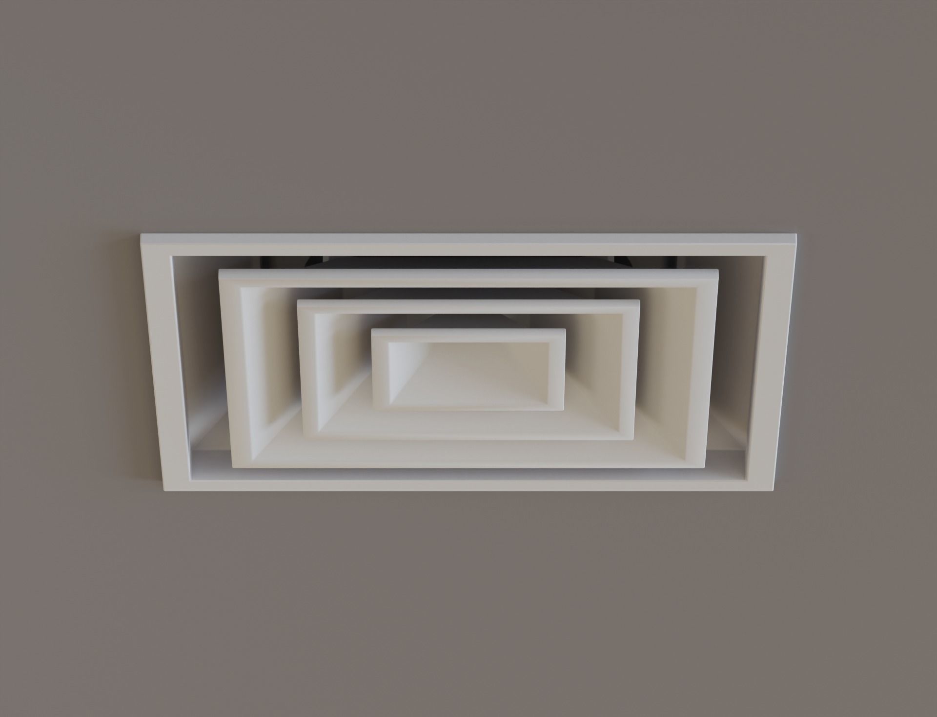 Low Poly Ceiling Air Conditioner 2 Low-poly 3D model_3