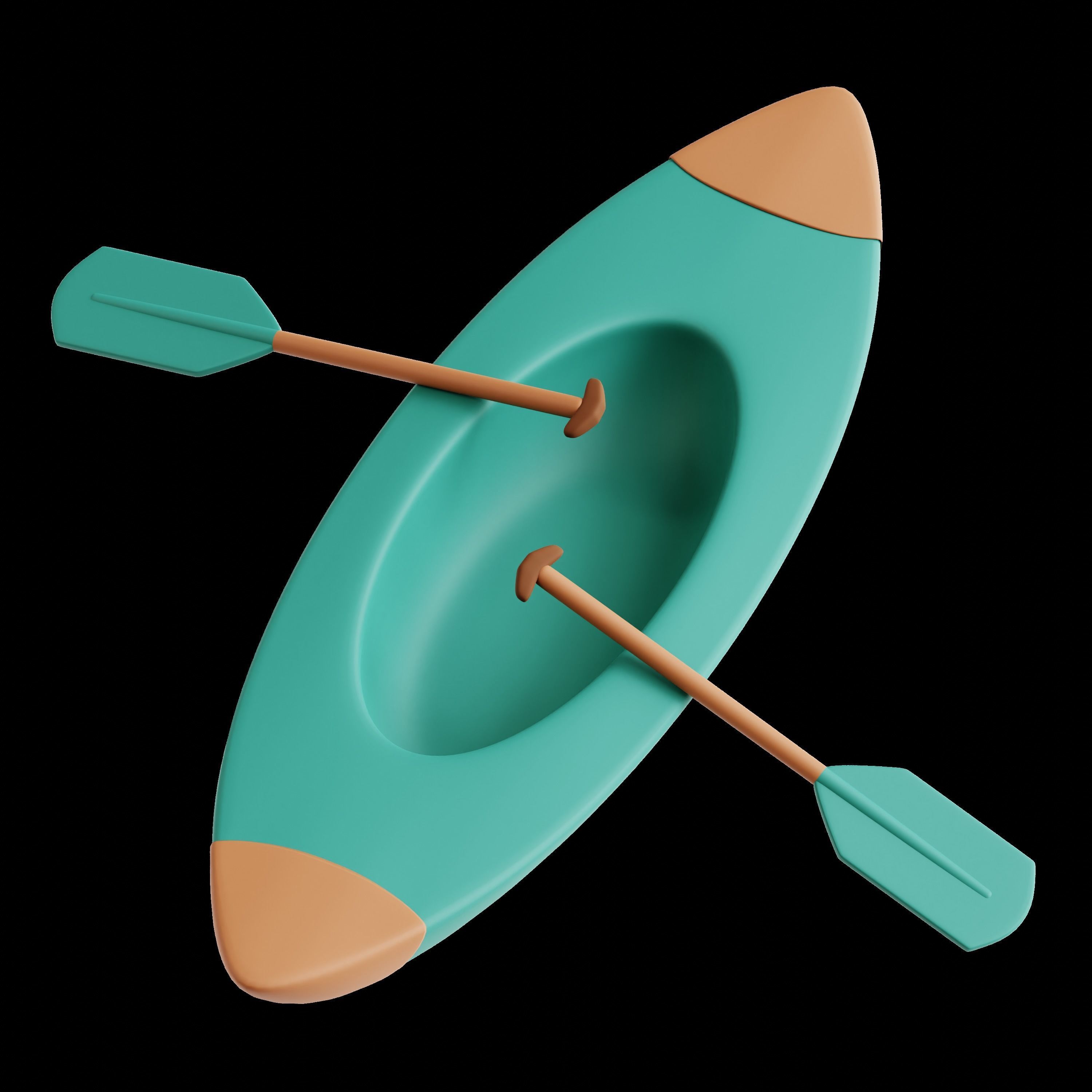 Adventure Sports 3D Icon Set 3D model_3