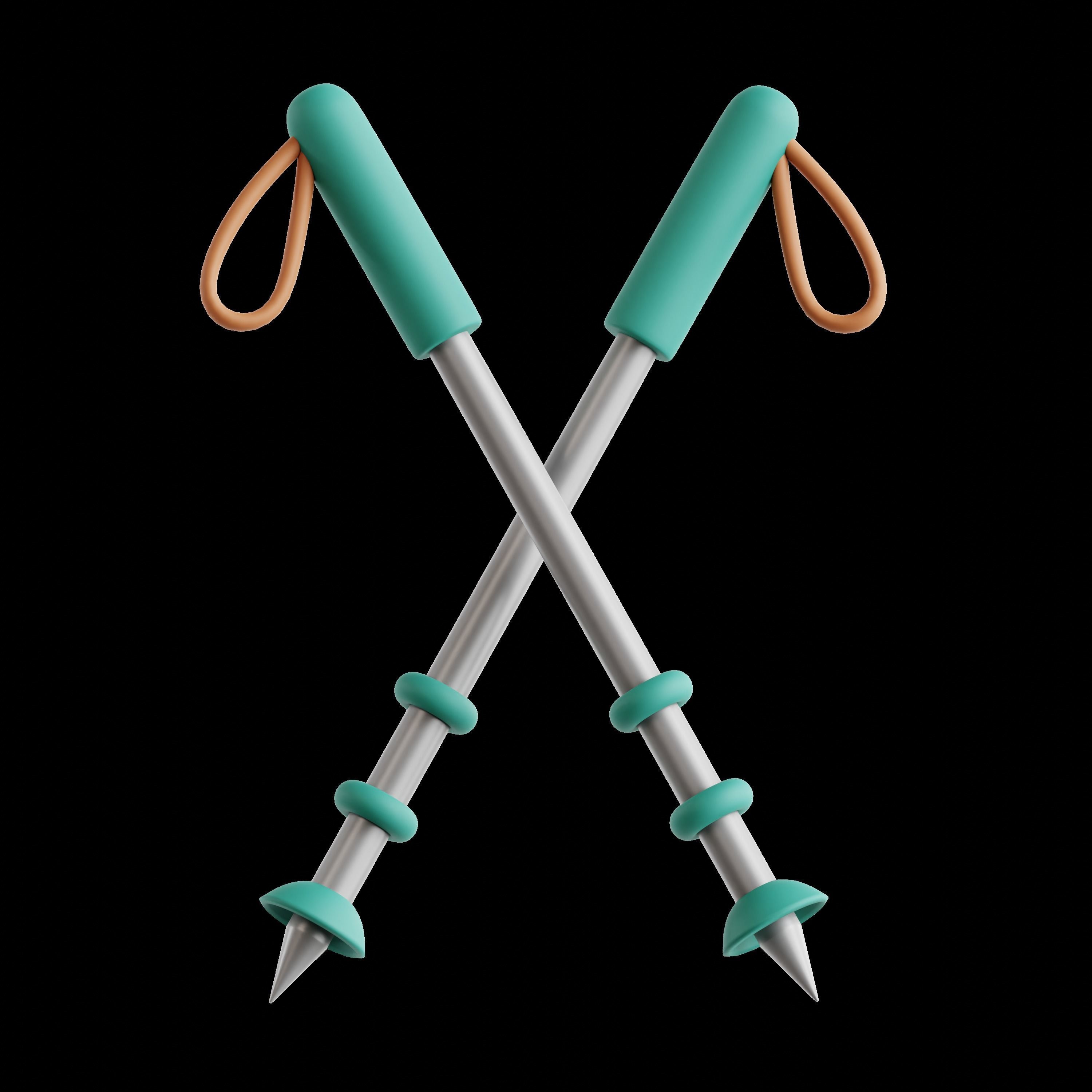 Adventure Sports 3D Icon Set 3D model_20