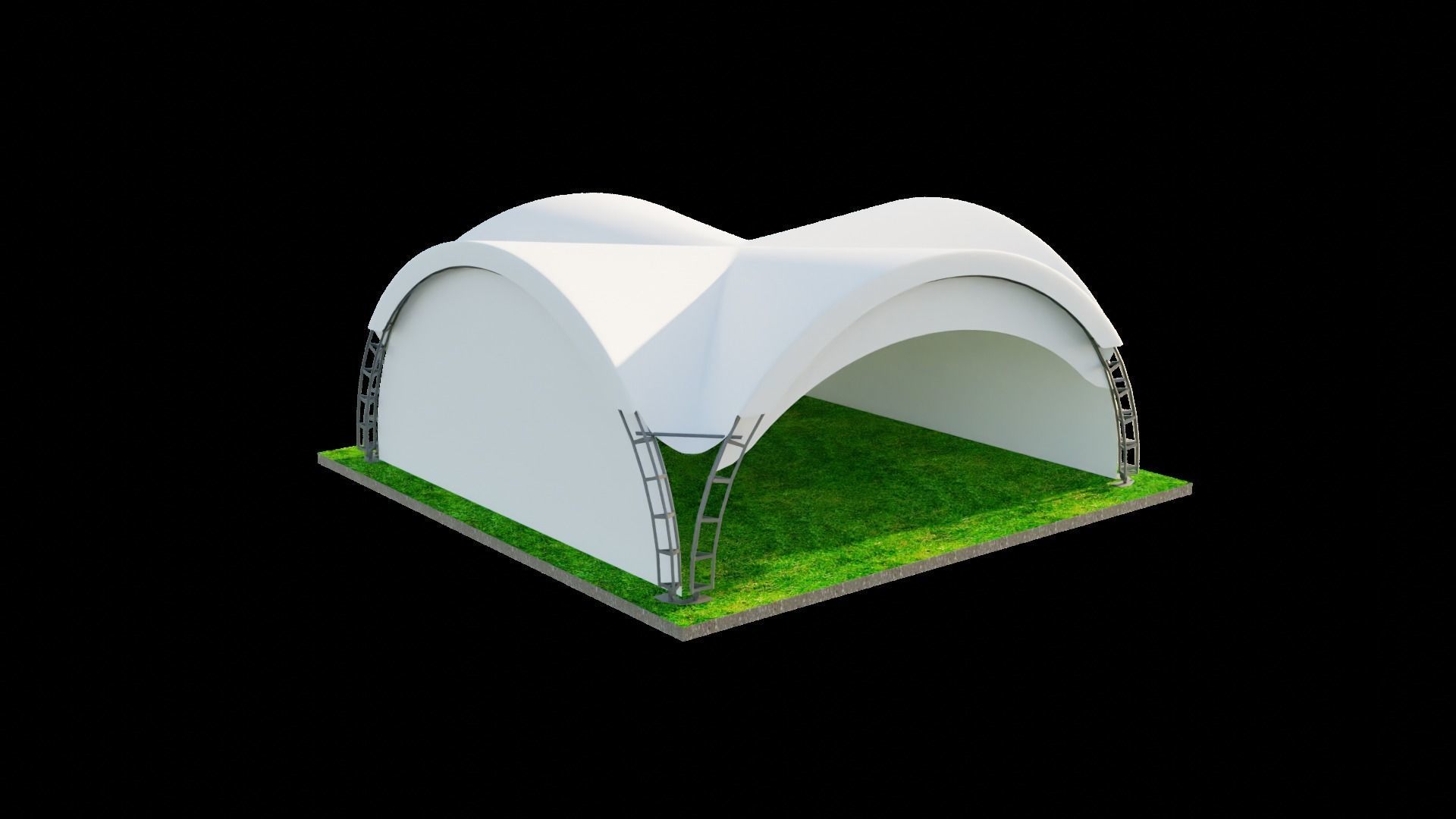 ARCH TENT 3D model_4