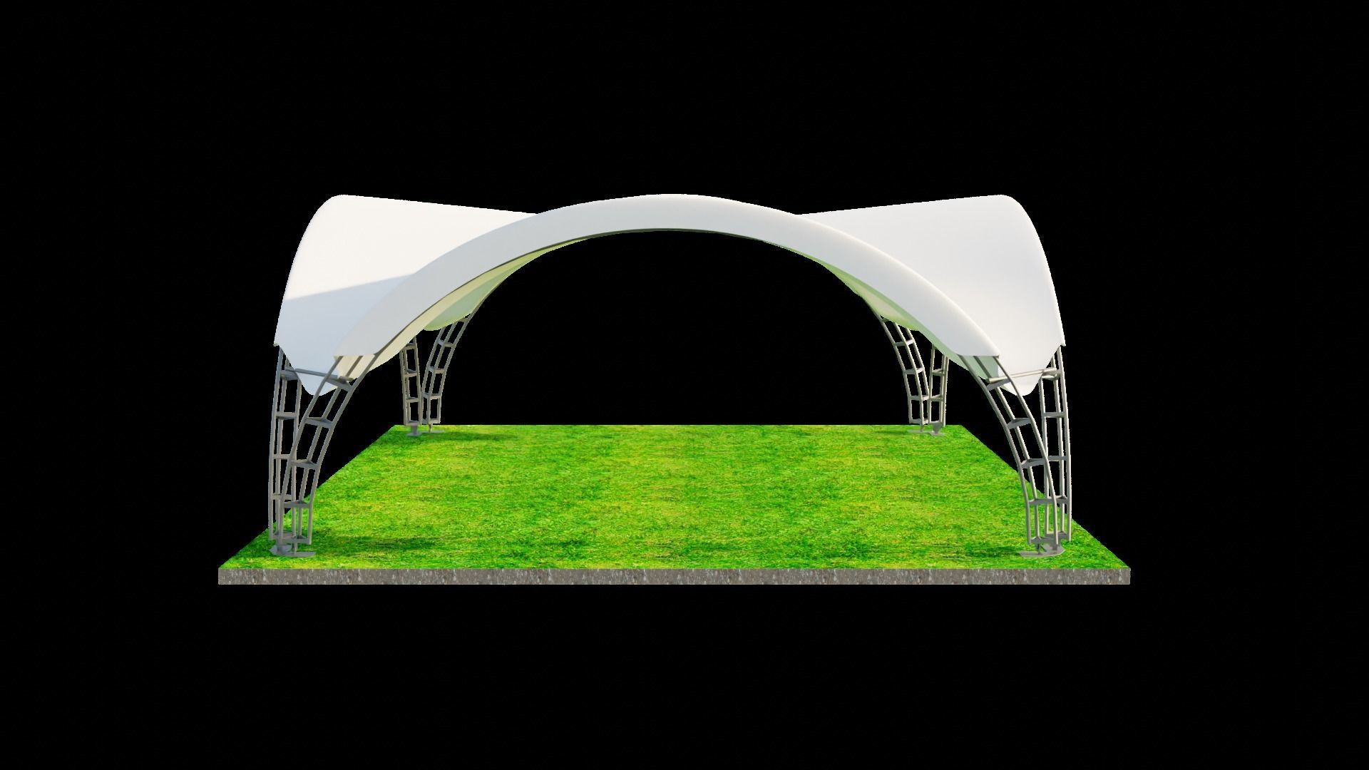 ARCH TENT 3D model_2