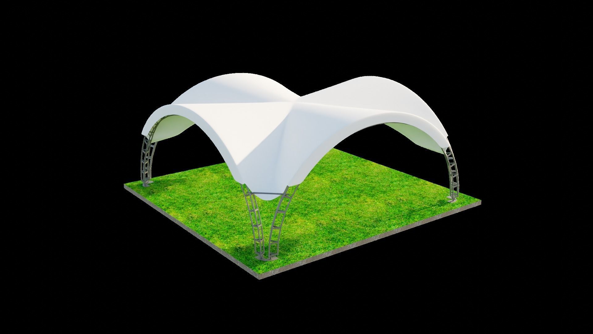 ARCH TENT 3D model_6