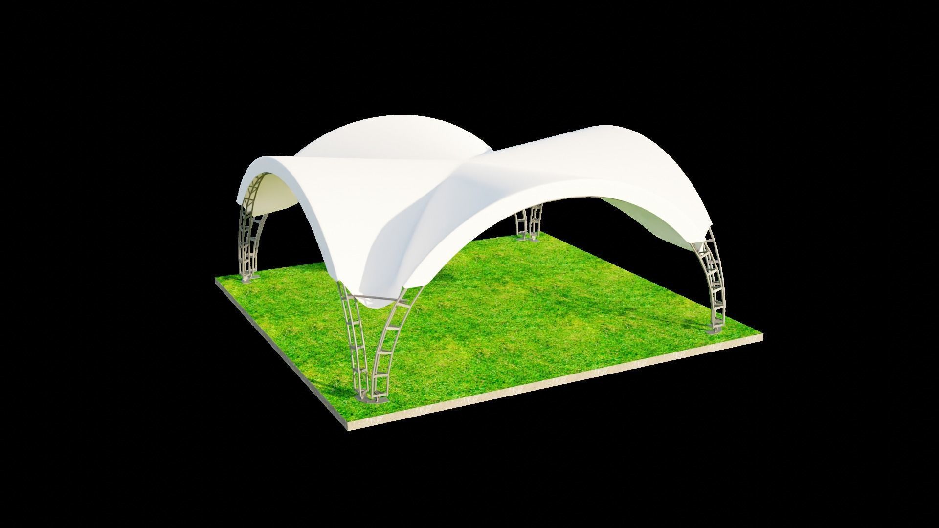 ARCH TENT 3D model_7