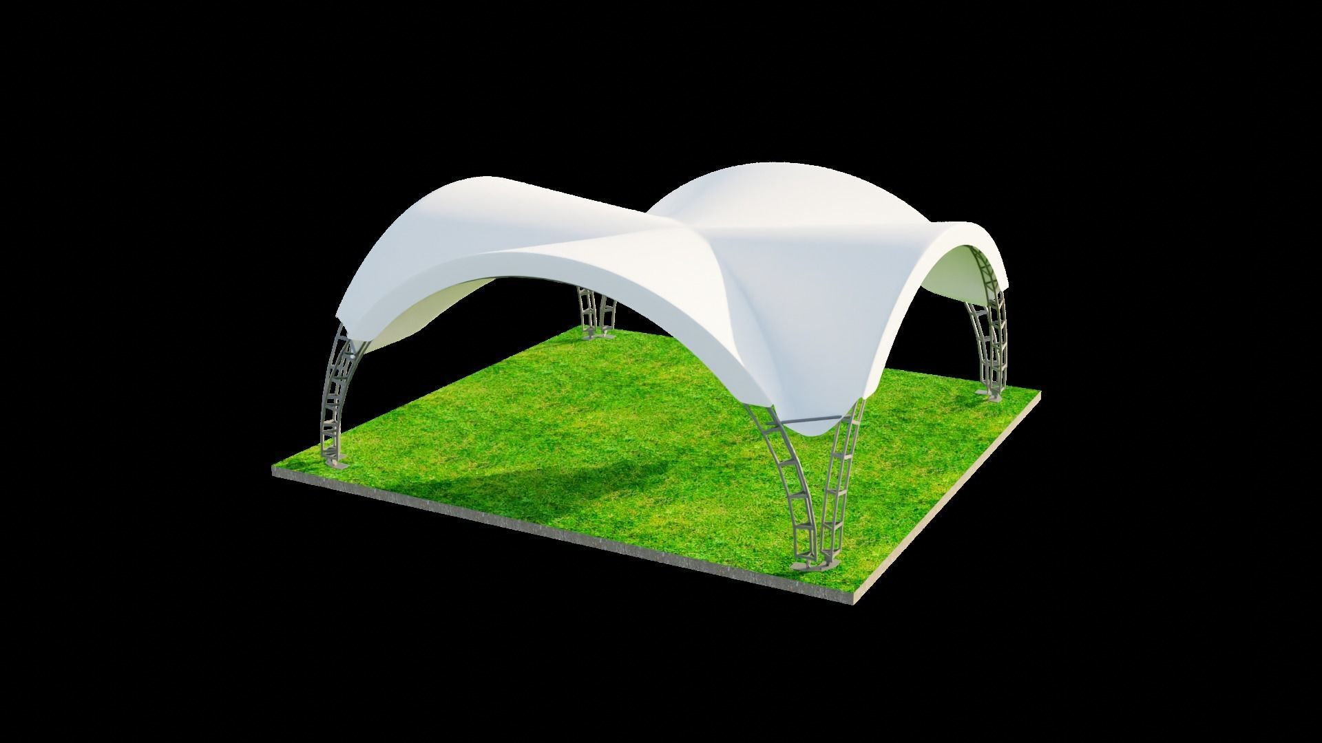 ARCH TENT 3D model_1
