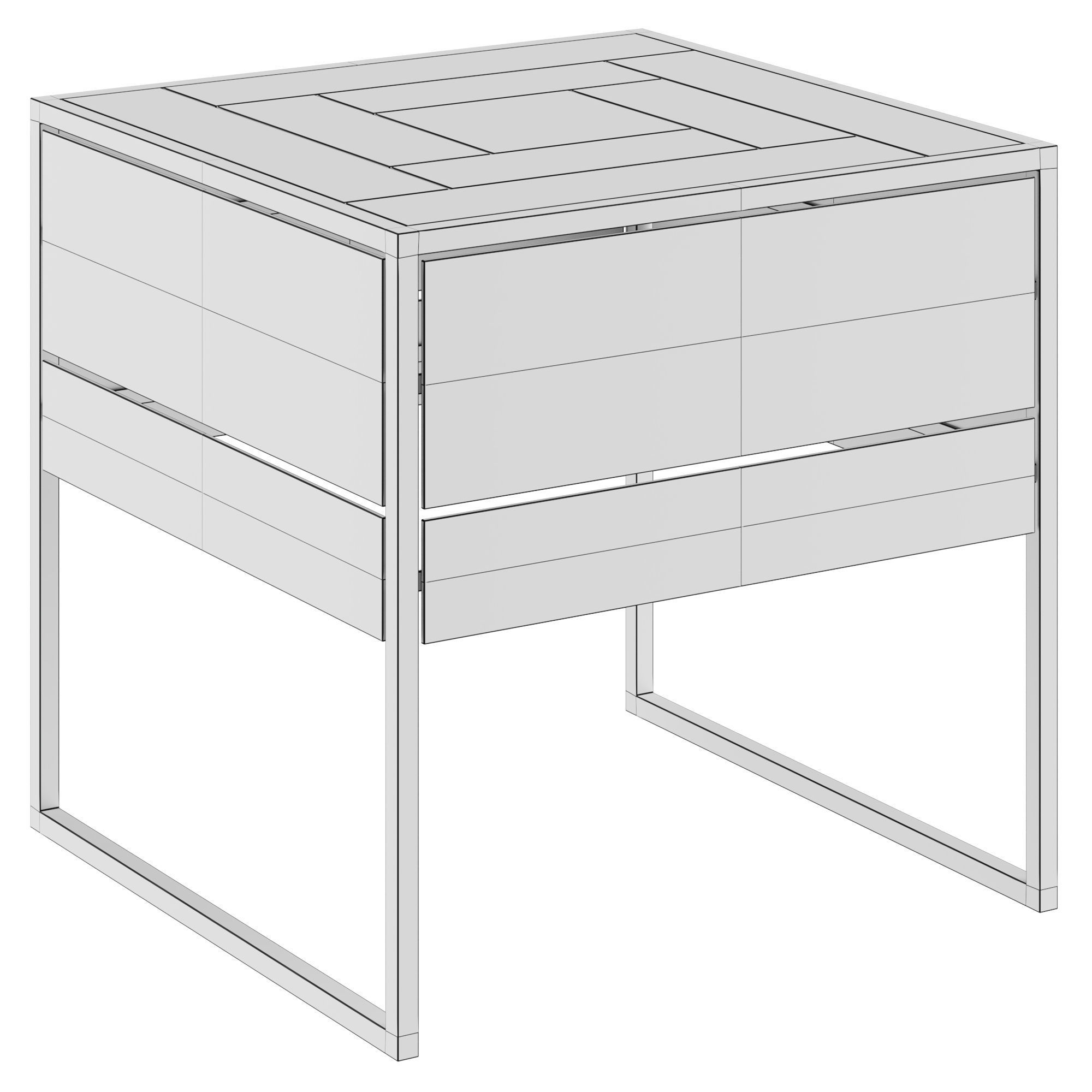 Ethimo TETRIS table 3D model_2