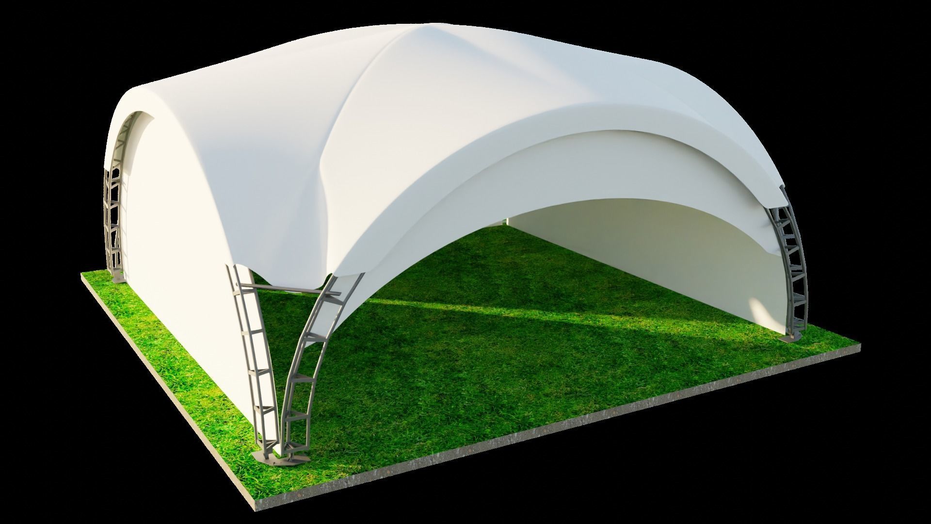 ARCH TENT dune 3D model_1
