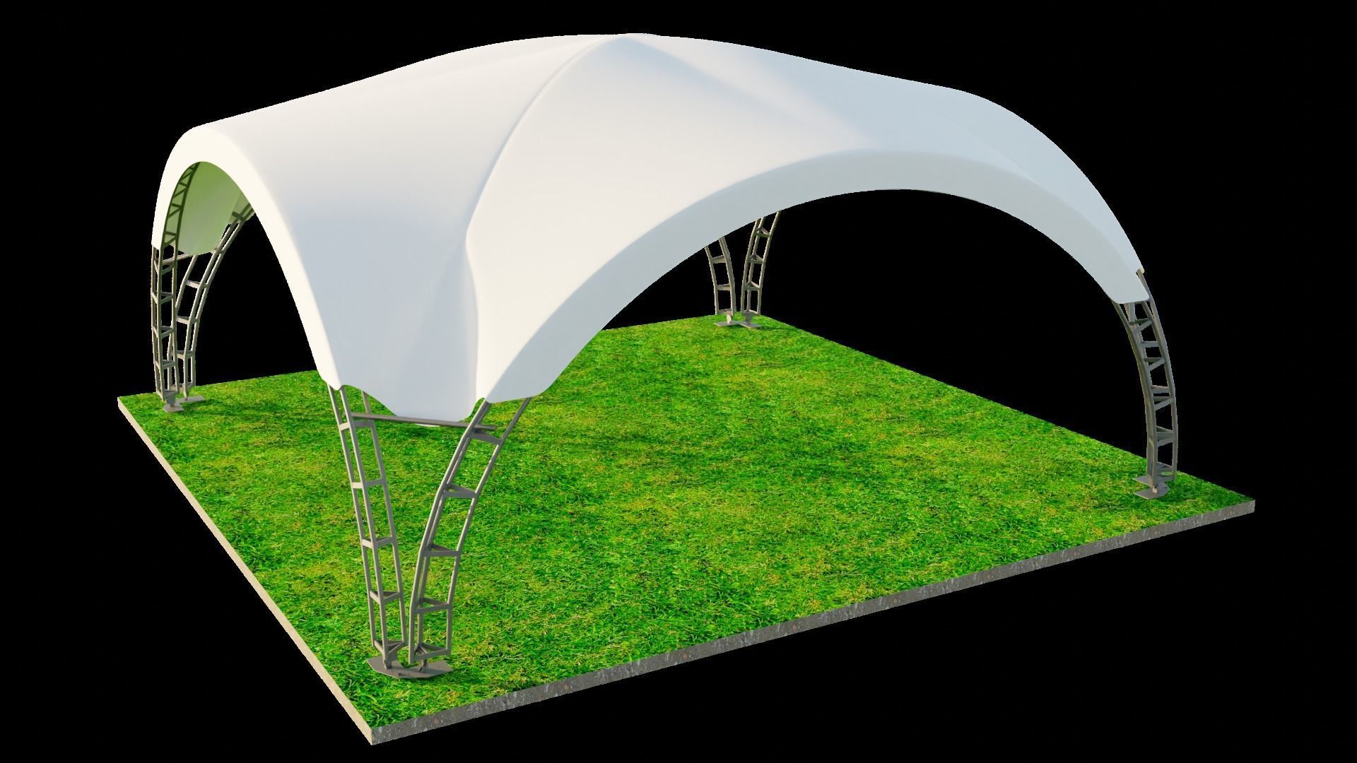 ARCH TENT dune 3D model_9