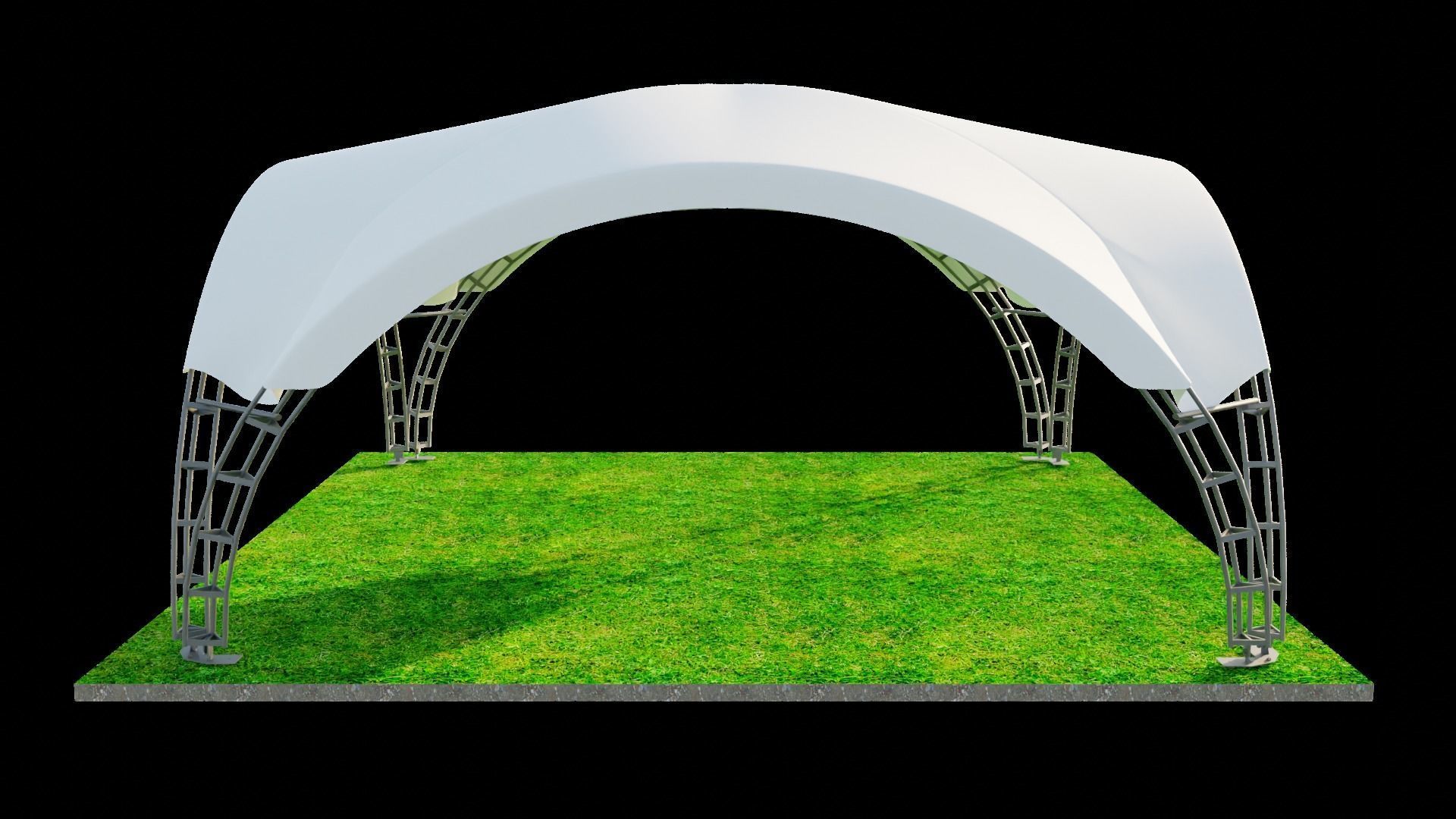 ARCH TENT dune 3D model_4