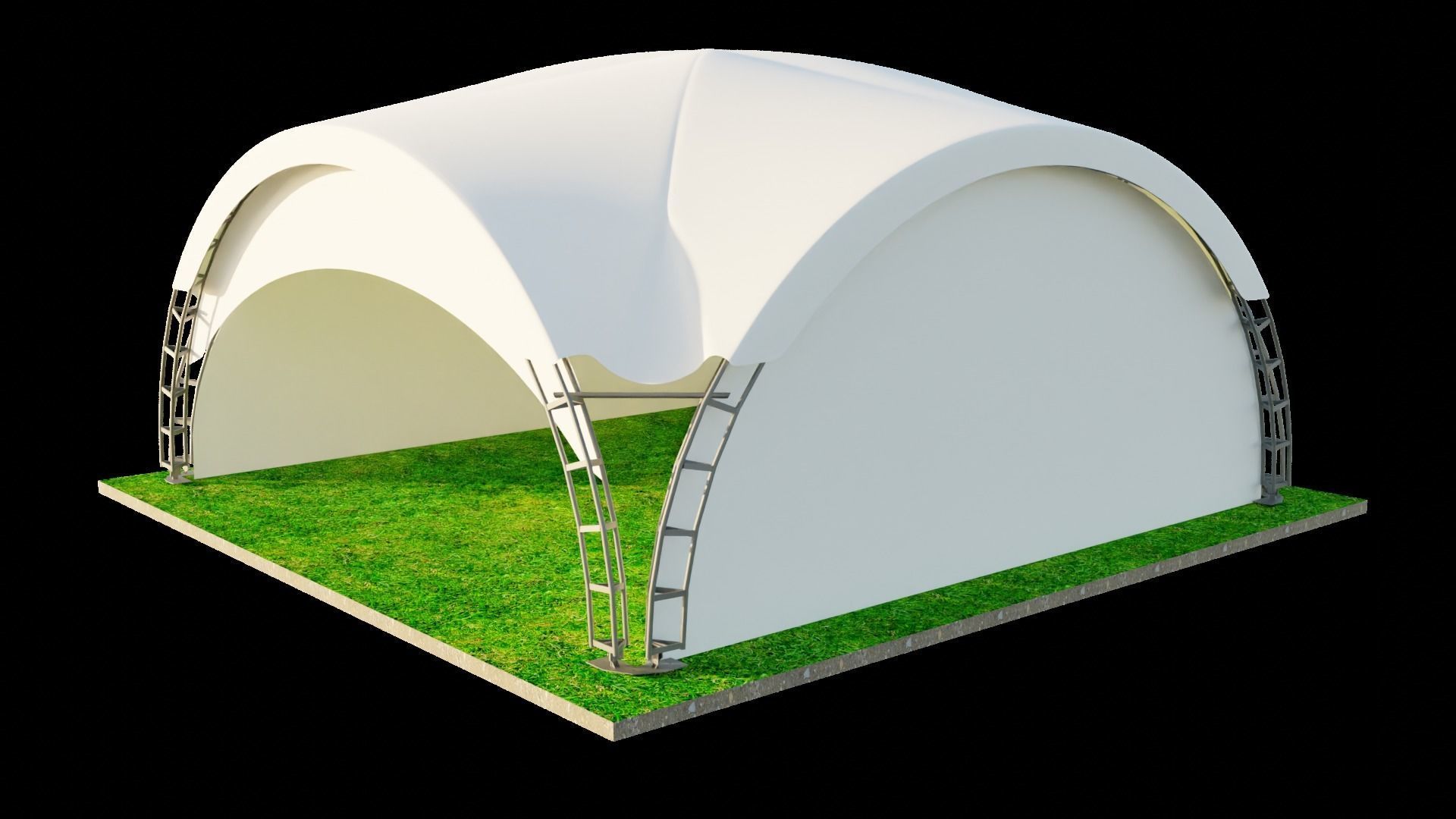 ARCH TENT dune 3D model_6