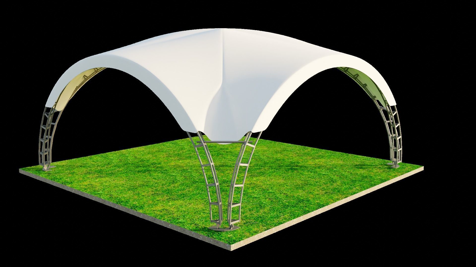 ARCH TENT dune 3D model_3