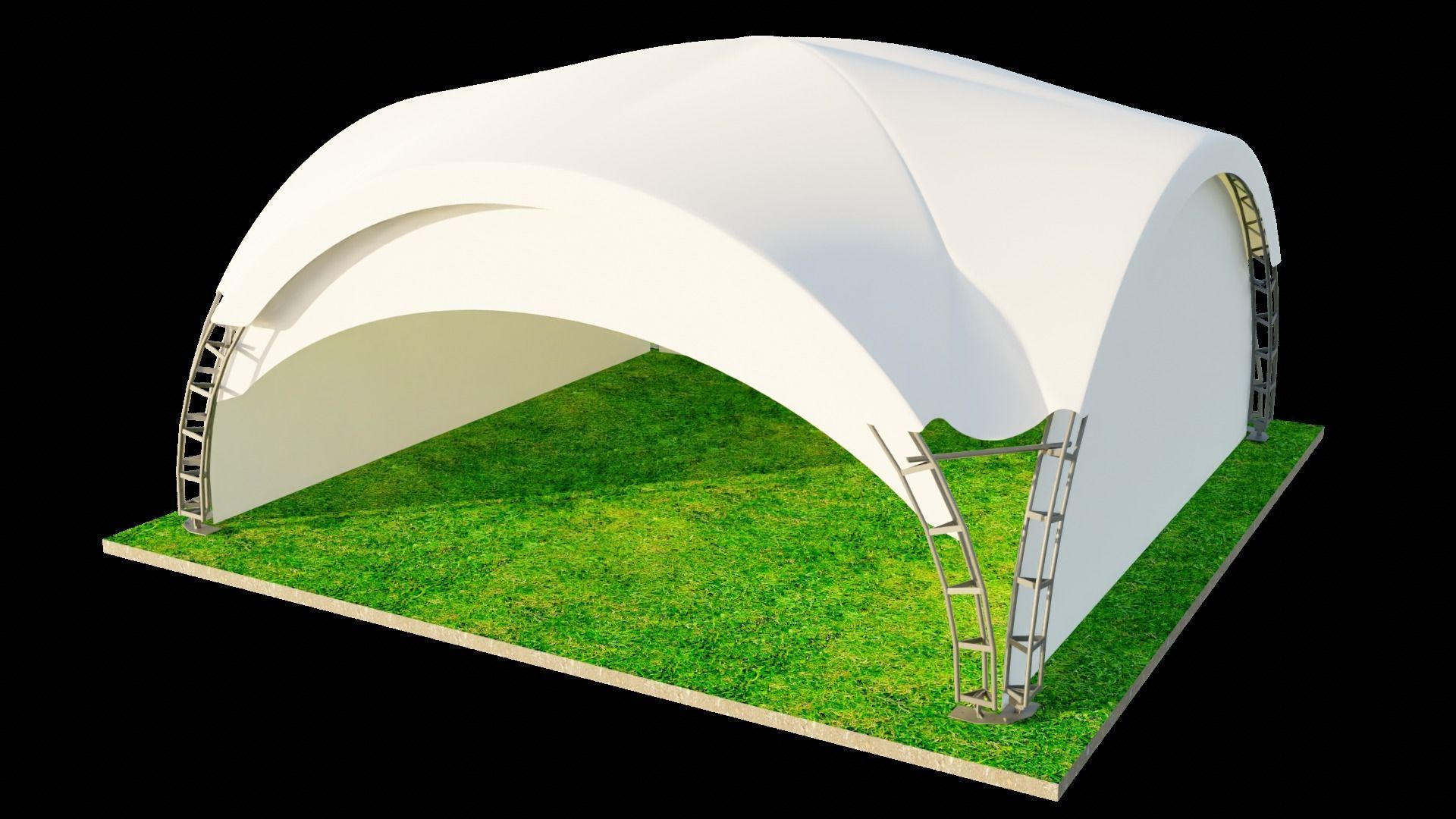 ARCH TENT dune 3D model_7