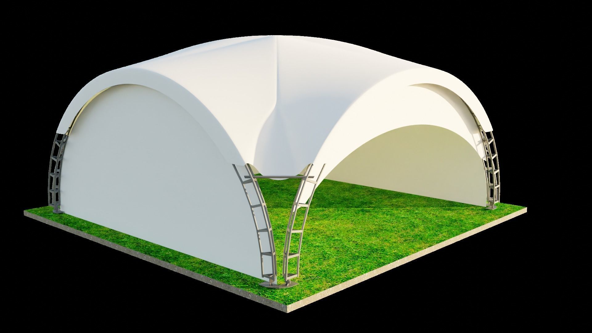 ARCH TENT dune 3D model_2