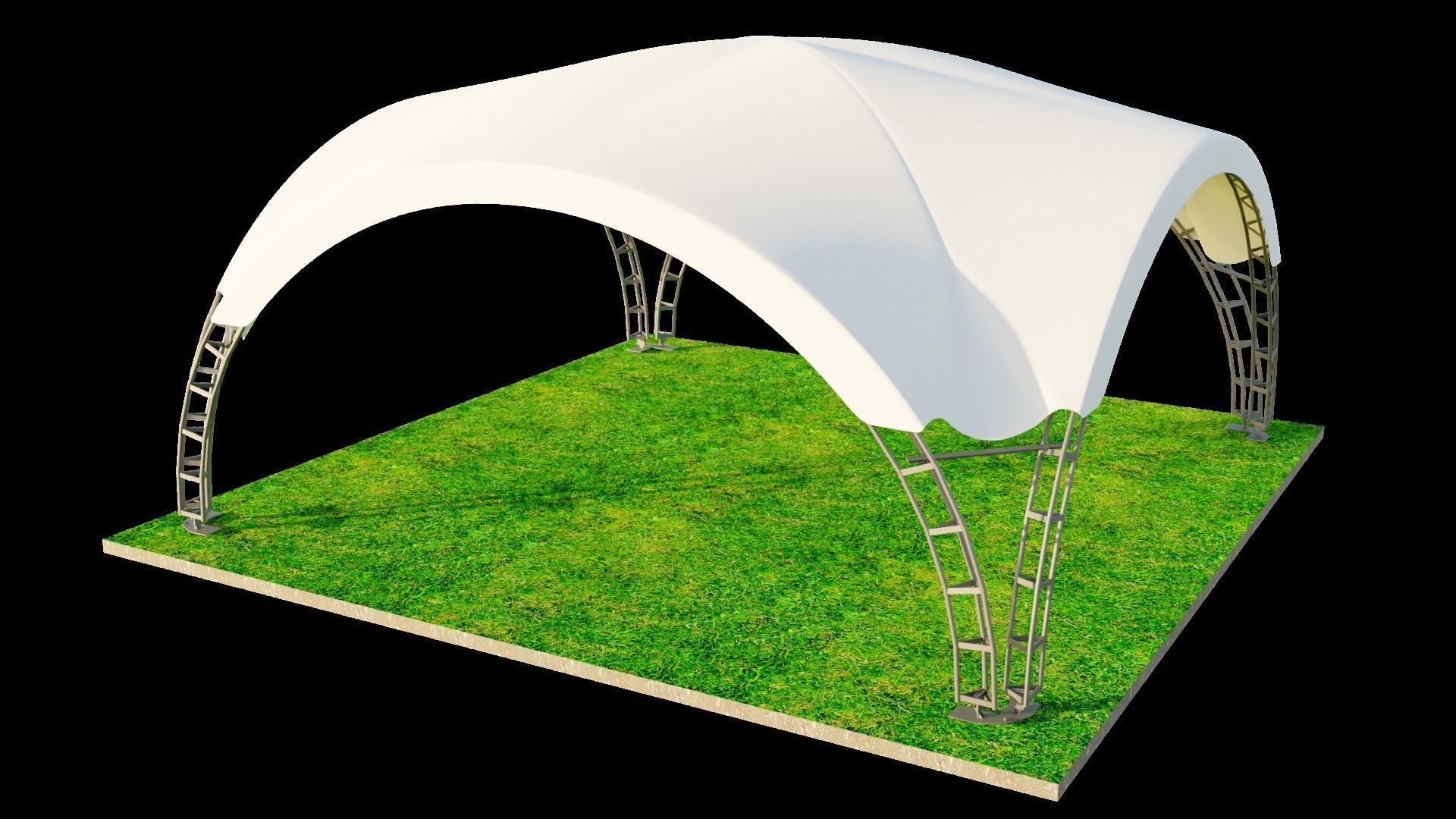 ARCH TENT dune 3D model_8