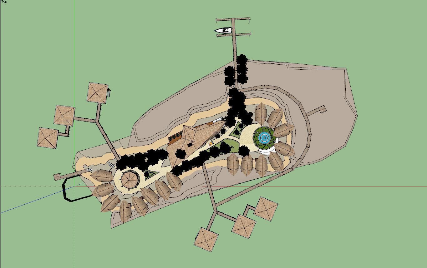 Tropical Hotel and Resort 3D model_17