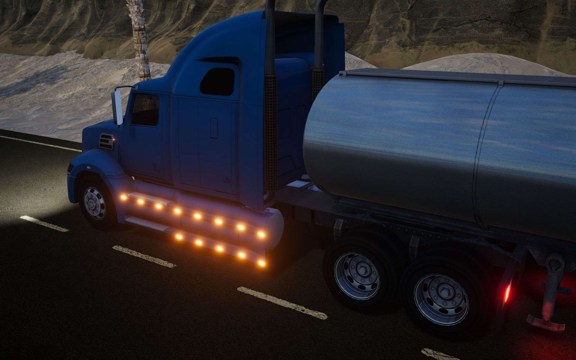 American Truck 7 and upgrades - Mobile Asset Low-poly 3D model Low-poly 3D model_17