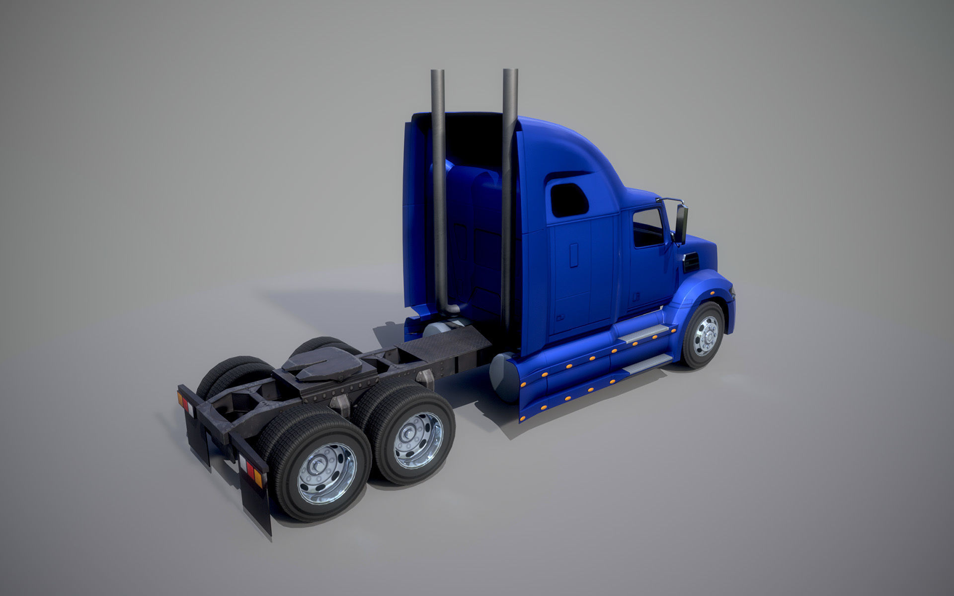 American Truck 7 and upgrades - Mobile Asset Low-poly 3D model Low-poly 3D model_4