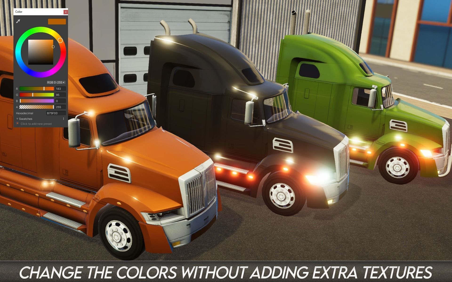 American Truck 7 and upgrades - Mobile Asset Low-poly 3D model Low-poly 3D model_19