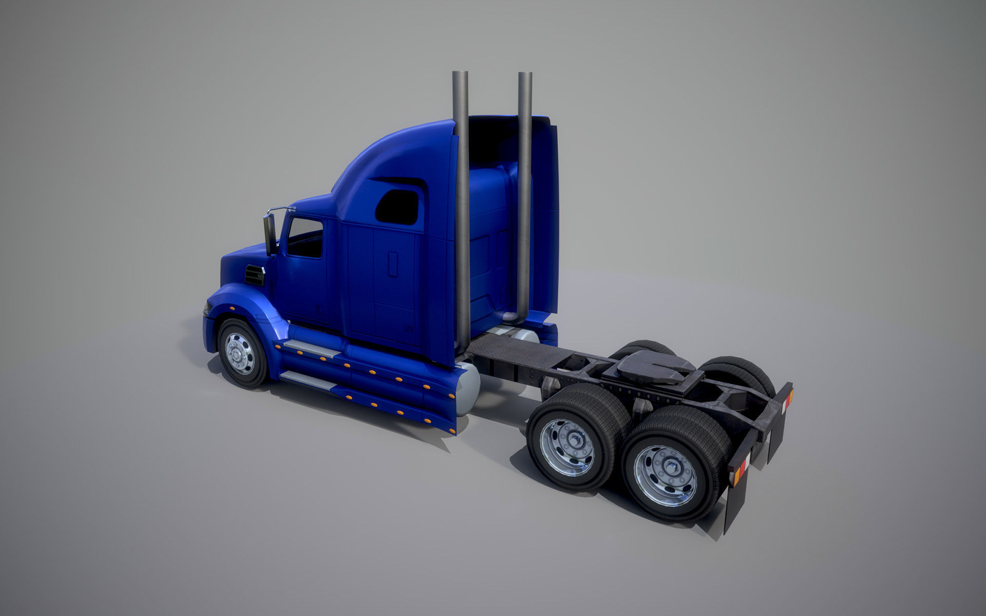 American Truck 7 and upgrades - Mobile Asset Low-poly 3D model Low-poly 3D model_6