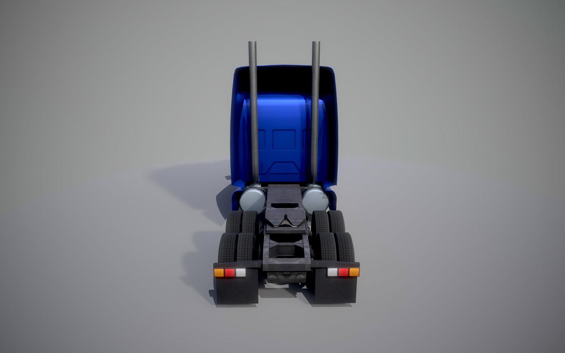 American Truck 7 and upgrades - Mobile Asset Low-poly 3D model Low-poly 3D model_5