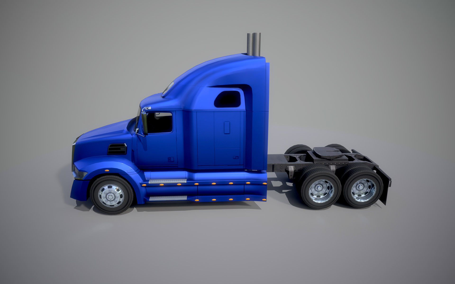 American Truck 7 and upgrades - Mobile Asset Low-poly 3D model Low-poly 3D model_7