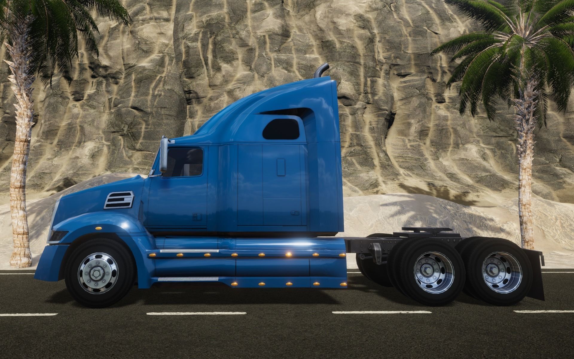 American Truck 7 and upgrades - Mobile Asset Low-poly 3D model Low-poly 3D model_14