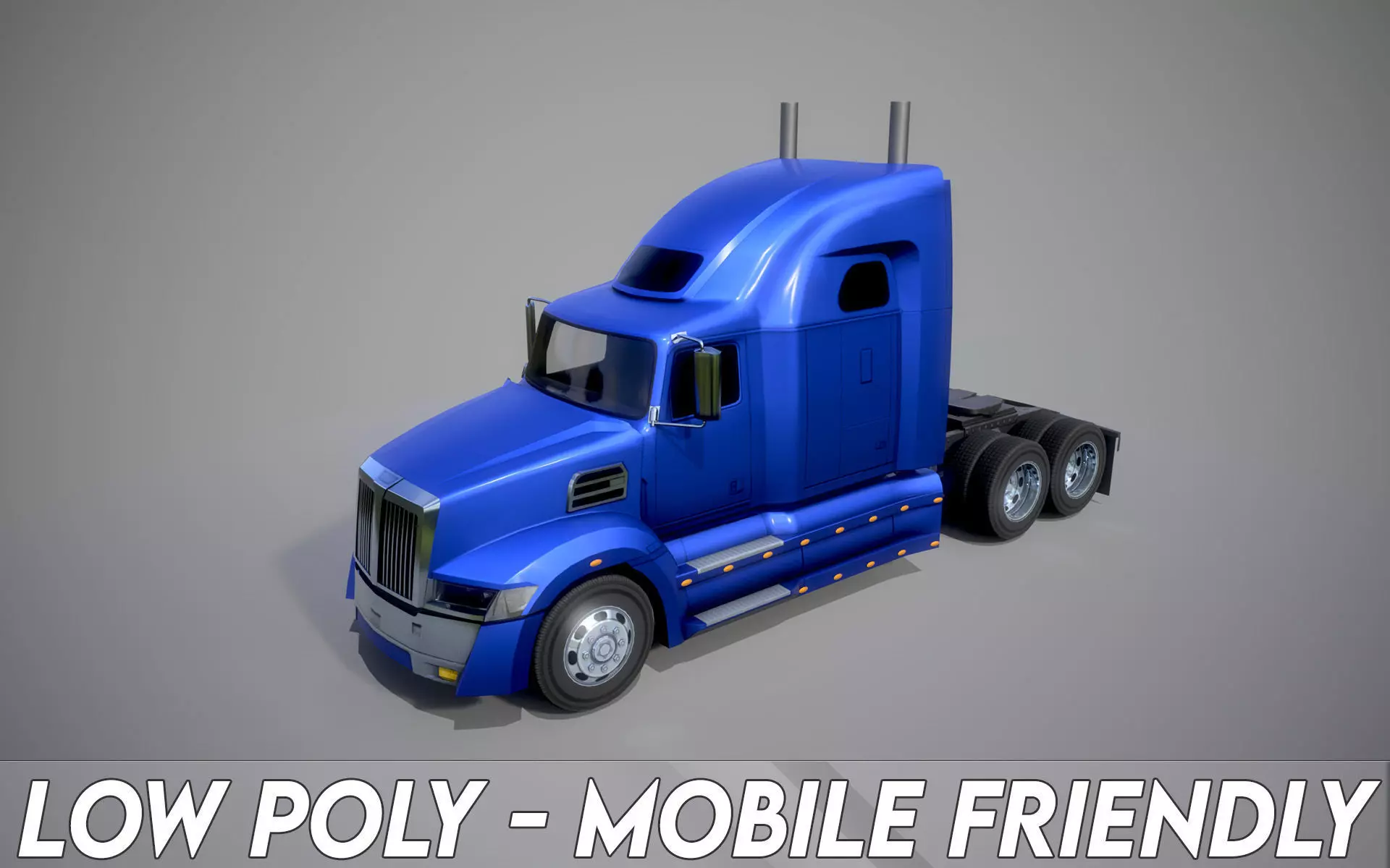 American Truck 7 and upgrades - Mobile Asset Low-poly 3D model Low-poly 3D model_0