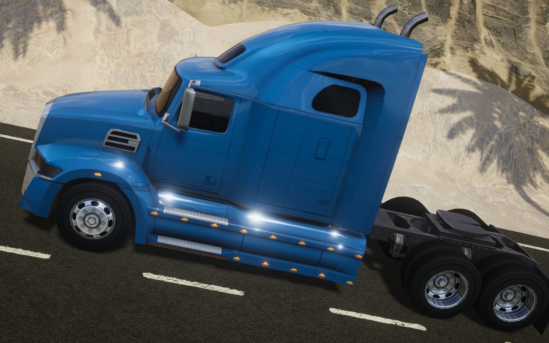 American Truck 7 and upgrades - Mobile Asset Low-poly 3D model Low-poly 3D model_13