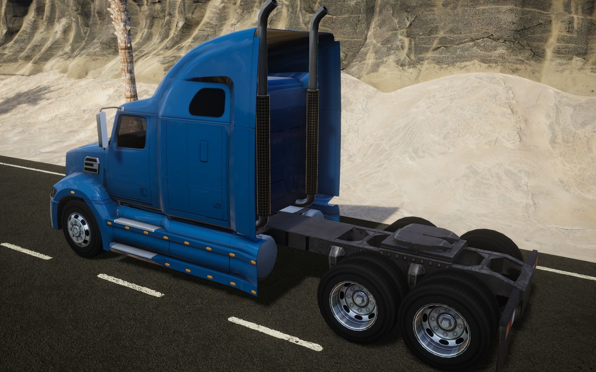 American Truck 7 and upgrades - Mobile Asset Low-poly 3D model Low-poly 3D model_11