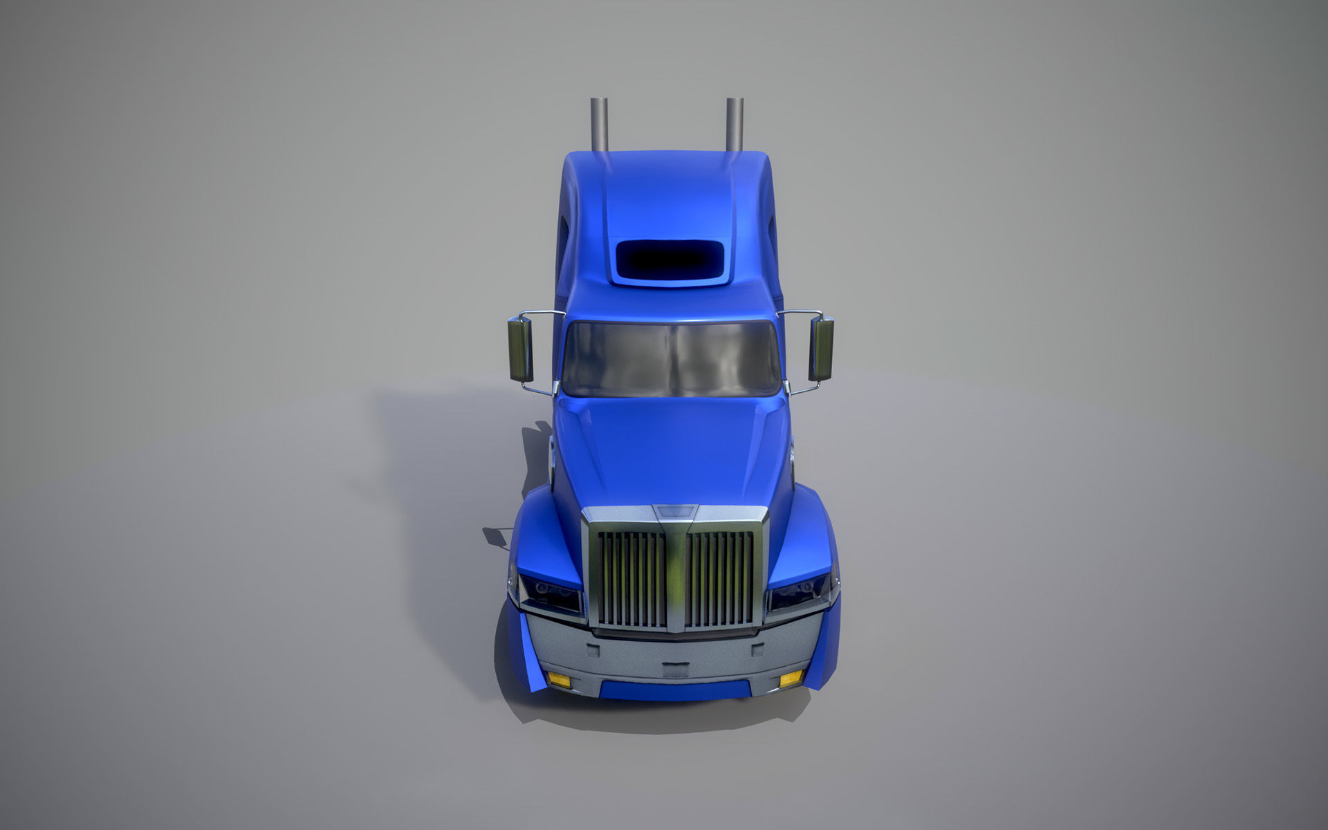 American Truck 7 and upgrades - Mobile Asset Low-poly 3D model Low-poly 3D model_1