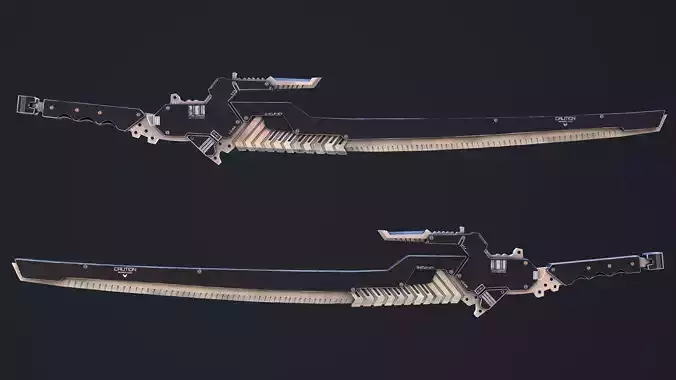 Armor Breaker sword Low-poly 3D model