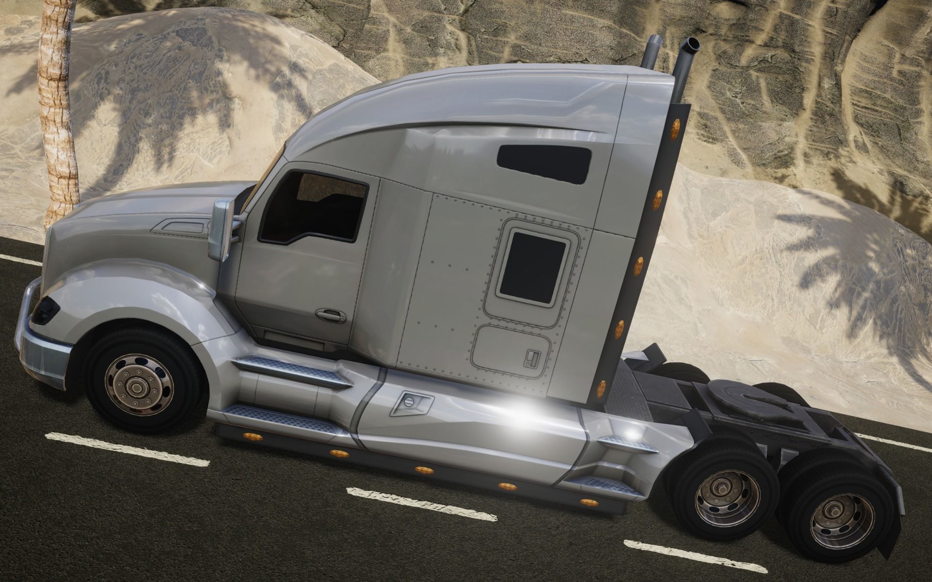 American Truck 8 and upgrades - Mobile Asset Low-poly 3D model Low-poly 3D model_13