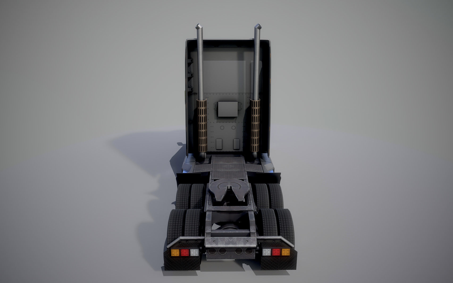 American Truck 8 and upgrades - Mobile Asset Low-poly 3D model Low-poly 3D model_5