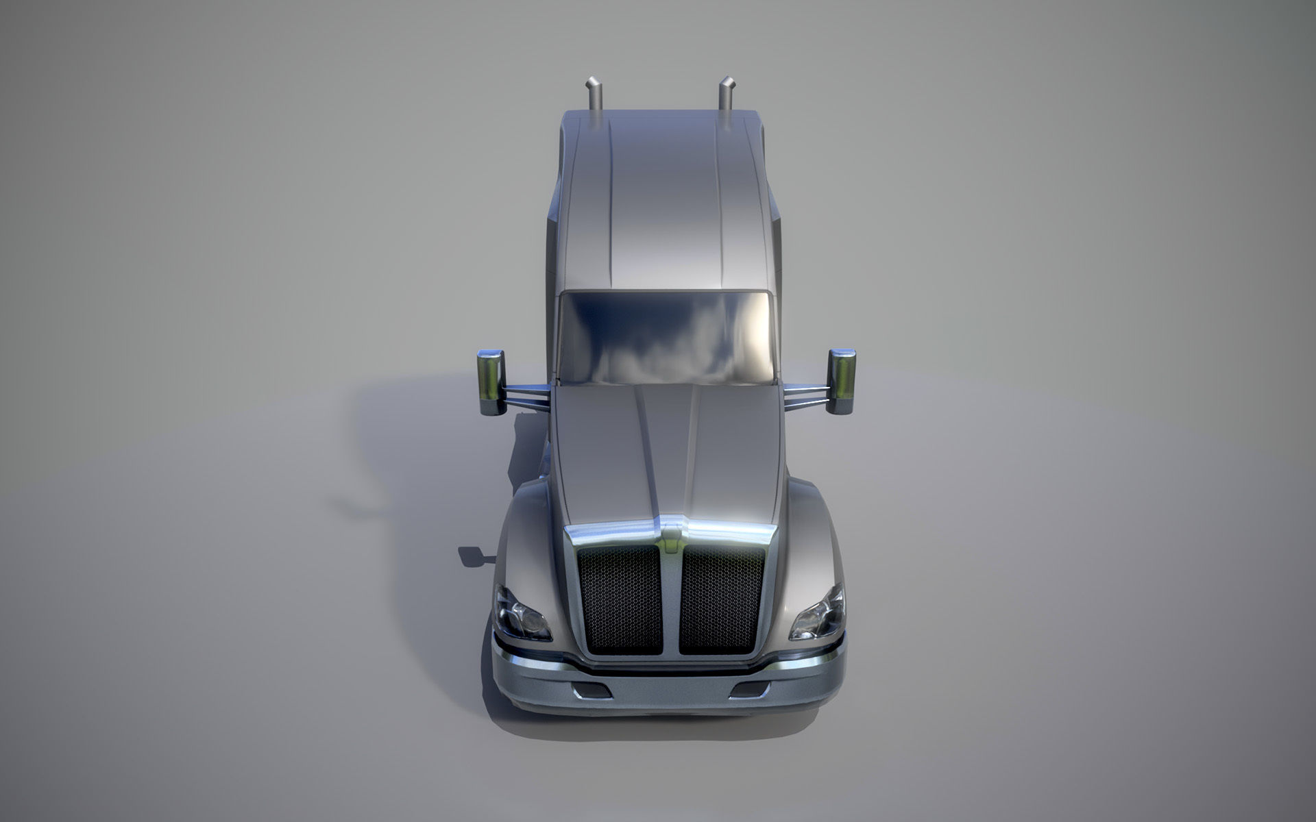 American Truck 8 and upgrades - Mobile Asset Low-poly 3D model Low-poly 3D model_1