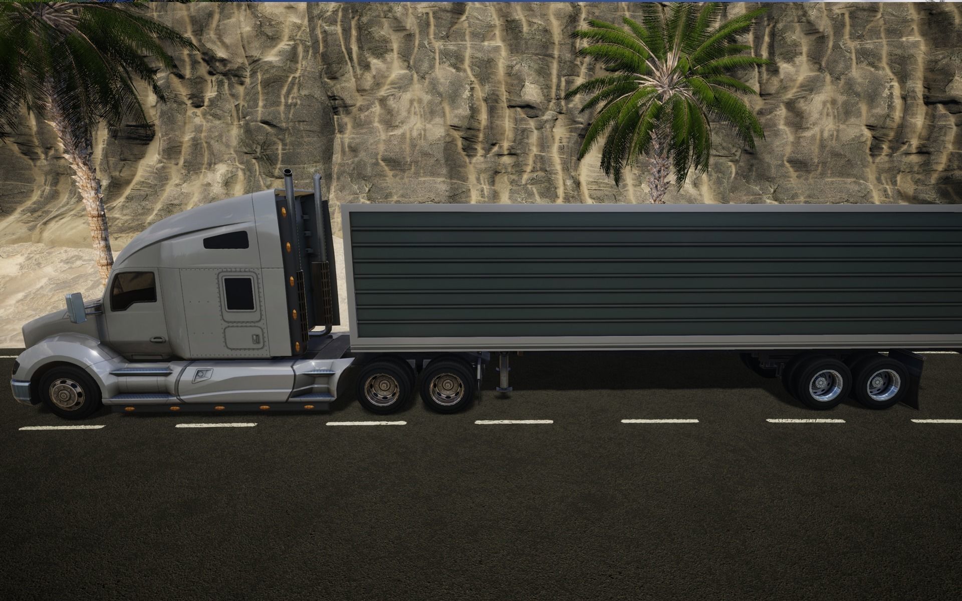 American Truck 8 and upgrades - Mobile Asset Low-poly 3D model Low-poly 3D model_15